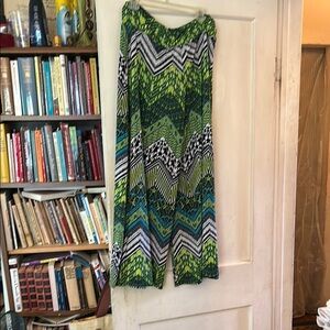 Green Patterned Women's Jumpsuit